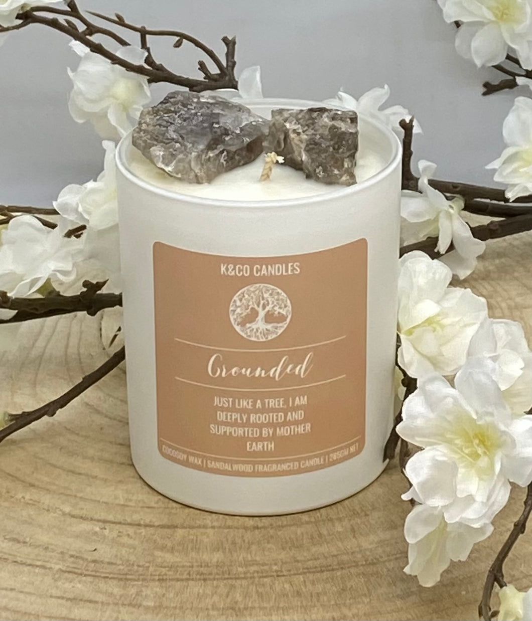 Crystal Soy Candle - Grounded