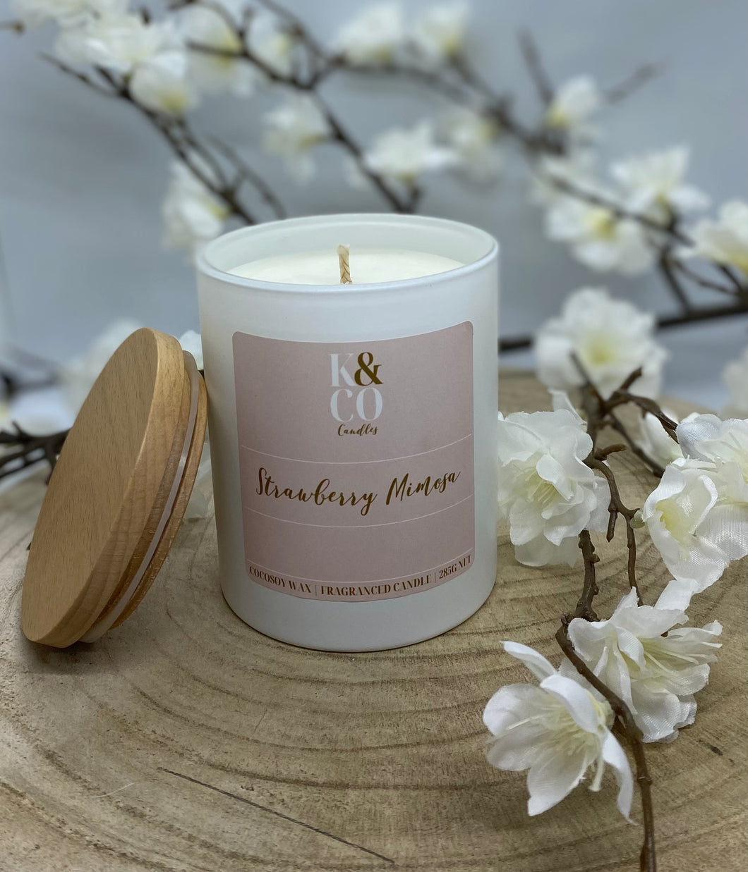 Signature Soy Candle - Strawberry Mimosa