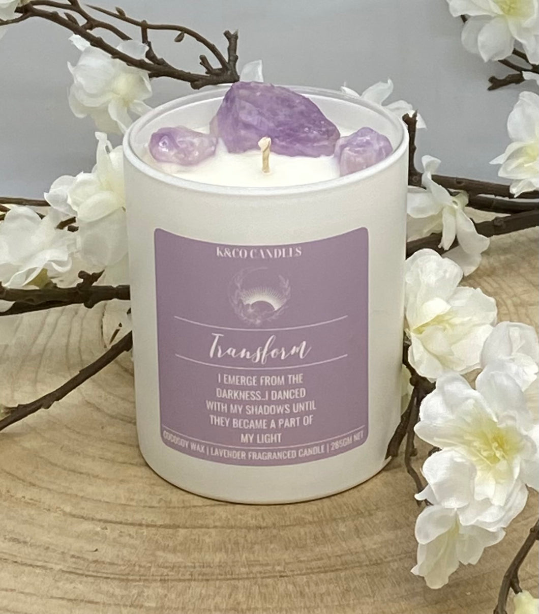 Crystal Soy Candle - Transform